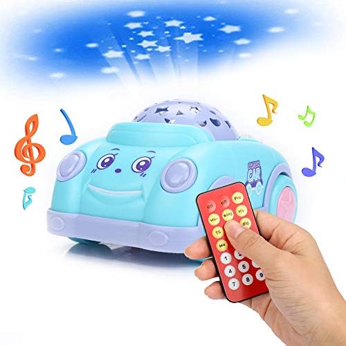 EsOfficce Baby Learning Toy, Story Machine, Musical Car Toy, Remote Electronic Toys, Toddler Musical and Educational Toy, Puzzle Sky Projection, Baby Toy for 6 Month