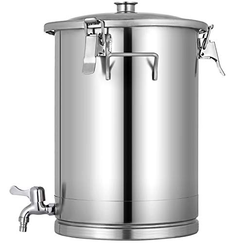 VBENLEM 4 Gallon Stainless Steel Bucket Fermenter Brew Fermenter
