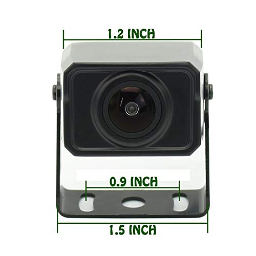 Mini Vehicle Replacement Backup Camera for Truck, Rear View HD 720P Wired Camera for Bus/Van / Caravan/Trailer / RV/Camper / Farm Machine/Motorhome, Night Vision and IP68 Waterproof
