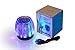 WATER ASLEEP® Ultra Portable Wireless Bluetooth Speaker ,Portable Speaker with LED Lights & FM radio Built-in Mic for Home Party Beach Picnic, For Cellphones Tablets Computers Laptops(Gift package)