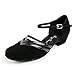 Jig Foo Latin Salsa Rumba Chacha Practice Ballroom Dance Shoes for Women