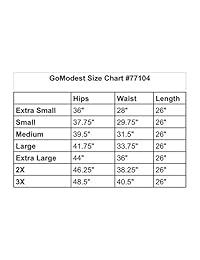 GoModest Midi Casual Falda modesta hasta la rodilla de mezclilla Jean para dama