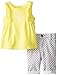 Calvin Klein Baby-Girls Infant Yellow Top with Bermuda Shorts