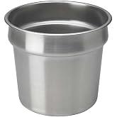 Vollrath 7-1/4 qt Stainless Steel Vegetable Inset,Silver,78184