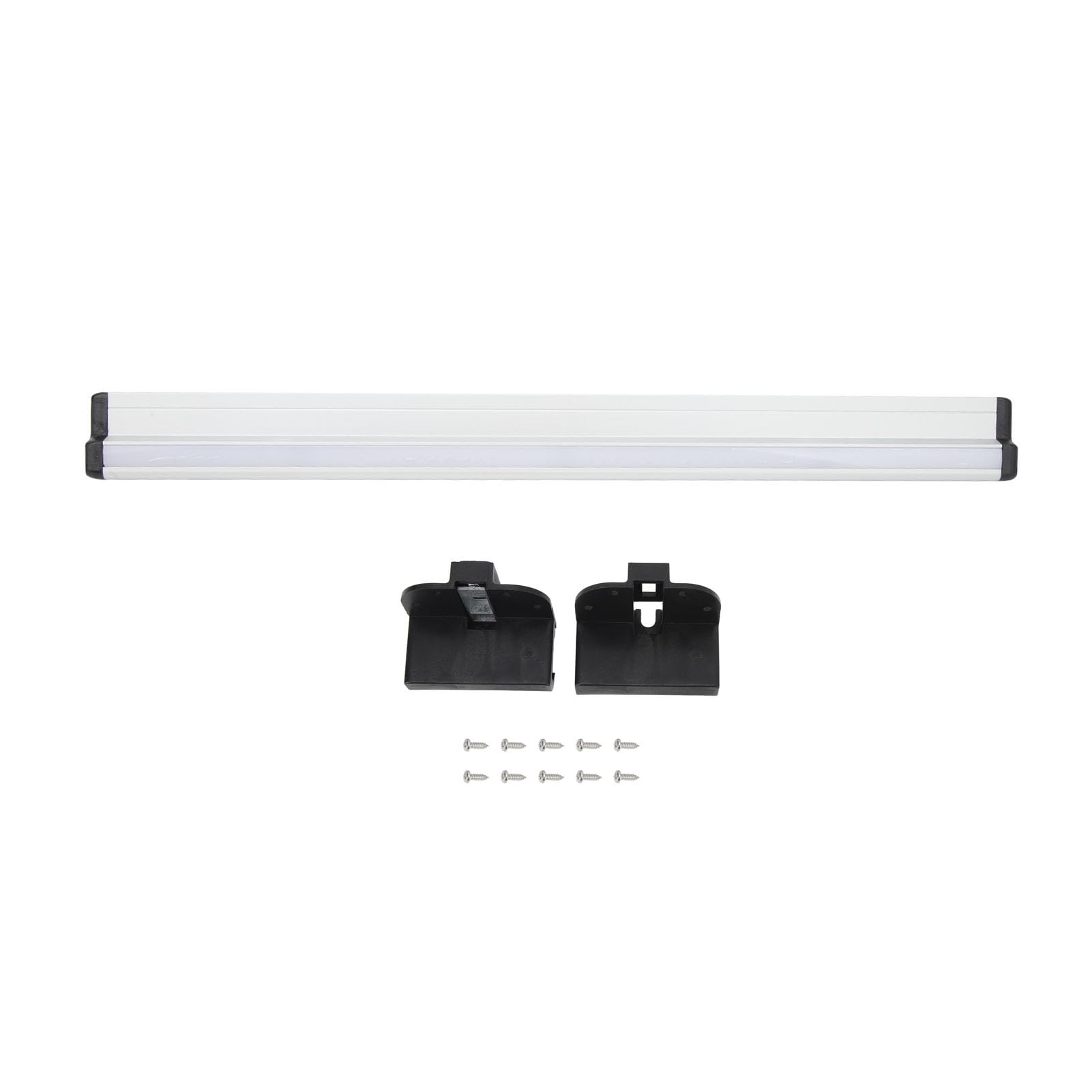 Fockety RV Table Rail, 500mm Aluminum Alloy Rustproof Support Light Strip Installation RV Table Slider Rail Stable Wall Table Support Rail for RVs, Yachts, Caravan