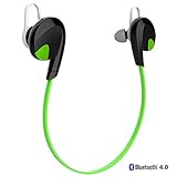 iRainy Bluetooth Headphones W Microphone Noise Cancellation for Running, Sports, Exercise Wireless Earbuds Headset for Apple Android Smart Phones Tablets Bluetooth-Enabled Devices