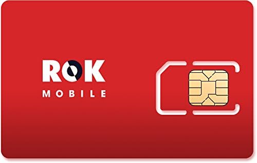 ROK Mobile SIM Card, triple punch Regular, Micro and Nano all in one SIM Card works on Unlocked CDMA Phones including iPhone &amp; Android