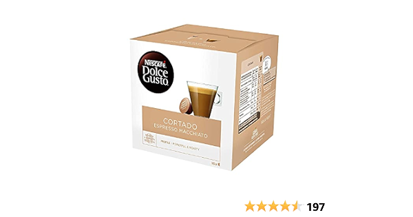 Dolce Gusto - Cápsulas de café, Cortado Espresso Macchiato, 1.86 onzas,  (paquete de 3) : Todo lo demás - Amazon.com