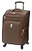 LONDON FOG Kensington Softside Expandable Spinner Luggage, Bronze, Carry-On 21-Inch
