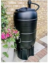 Pluto Garden Space Saver 100 Litre Water Butt Kit Slimline With Stand Lid view 4