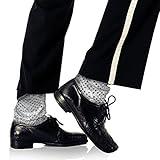 Skeleteen Silver Sequin Costume Socks - Sparkle