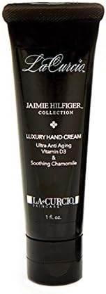 Jamie Hilfiger Luxury Hand Cream - Ultra Anti-Aging Vitamin D and Soothing Chamomile - Lightweight Cream the Instantly Smoothes and Refreshes Skin - 4 oz
