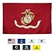 Marine Corps Flag 3x5, Heavy Duty Embroidered & Double-Sided US Military Banner| for Inside/Outside Use | UV Protected, Long Lasting Nylon | Brass Grommets for Easy Display | USMC Flag primary