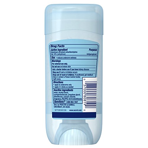 SECRET OUTLAST ANTIPERSPIRANT & DEODORANT CLEAR GEL, PROTECTING POWDER 2.7 OZ