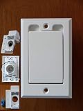 WHITE Standard Dual Voltage Direct Connect Central Vacuum Wall Valve Inlet