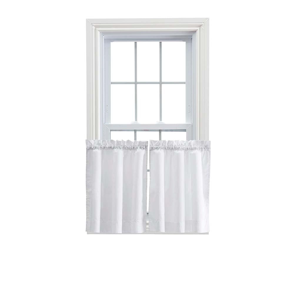 Ellis Curtain Stacey Curtain Tier, 56 x 36, White — image 1