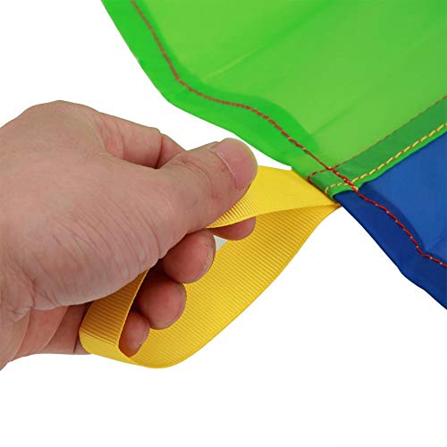 image for Fdit Play Parachute 16/24 Handles Rainbow Play Parachut Outdoor Teamwo