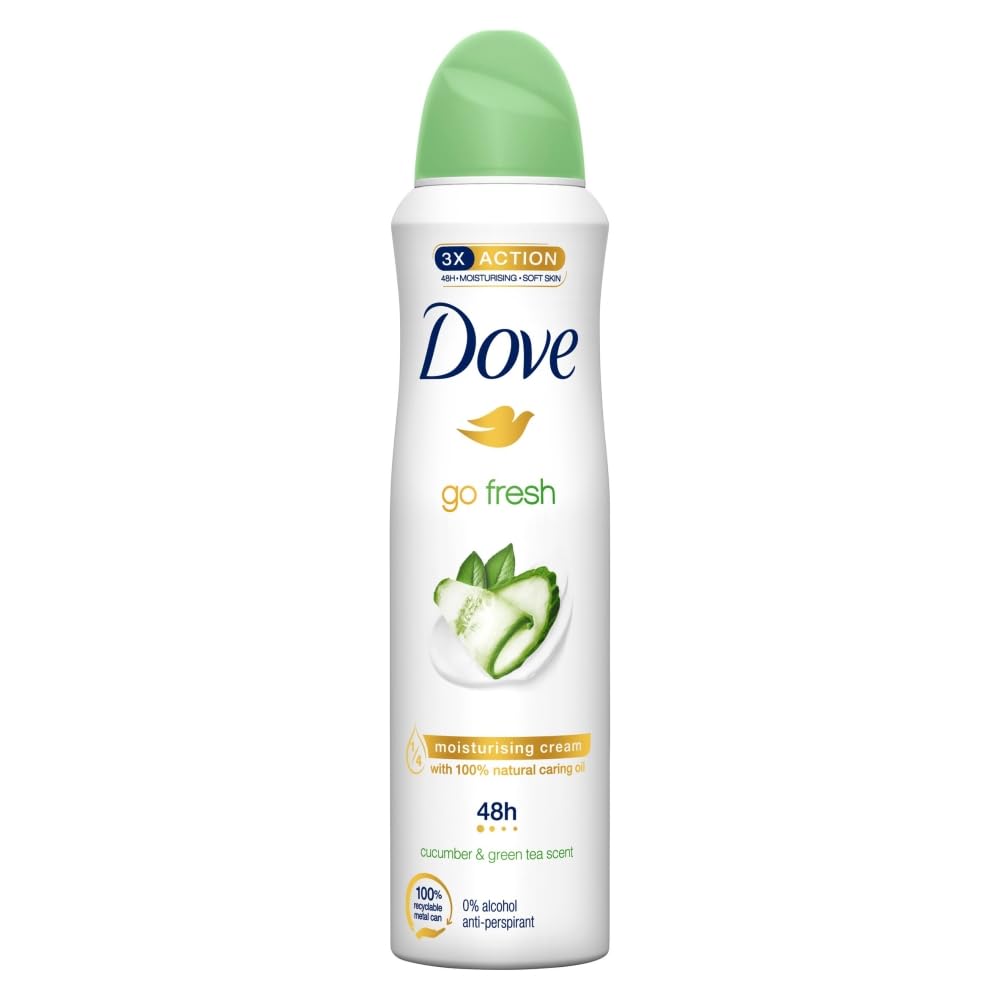 Dove Cucumber Anti-perspirant Deodorant Aerosol 6 x 150 ml
