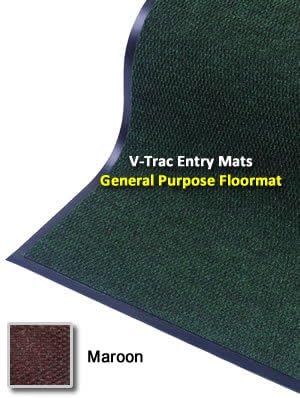 General Purpose Indoor Entry Mat / Floormat - "Grime Fighter DiamondTrac" - 3' x 4' - Maroon