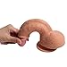 Hyper Realistic Dildo, Anfei Dual-Layered Silicone Cock Slightly Bendable 7.87 Inch g Spot Dildo Penis Toy Premium Liquid Silicone Penis Dong with Suction Cupthumb 4