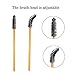 100 Pack Mascara Wands Bulk Disposable Eyelash Brushes Lash Extensions Makeup Applicator Tool Set, Gold/Black