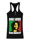 Bob Marley Women's One Love Womens Tank Small Black