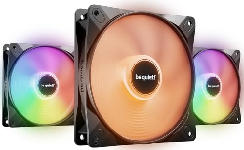 be quiet! Light Wings LX 120mm PWM high-speed Lüfter, Enthält 3 Lüfter, Beleuchteter Hub und mattierte Lüfterblätter, vielzählige Farben und Effekte,