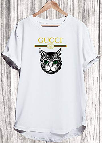 Gucci Tshirt Shirt T-shirt, Gucci Cat Shirt, Gucci Tshirt For Men Women, Gucci Tshirt Shirt, Gucci Shirt, Gucci Clothing, Designer Tshirt