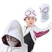 2018 Anime White Cosplay Mask Lycra Soft Elastic Breathable Full Head Hood Halloween Adult Kids