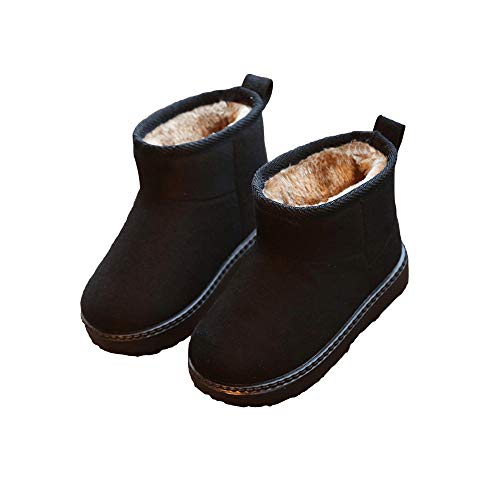 Zanuy Baby Girls Snow Boots Toddler Winter Warm Fur Lined Outwear Shoes Flock Anti-Slip Sneaker for 1-12T