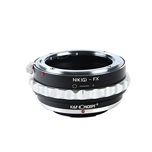 K&F CONCEPT Bague Adaptation Objectif pour Monter Objectif Nikon G vers boîtier Fujifilm Fuji FX X-Pro1 X-M1 X-A1 X-E1 en métal - Image 2