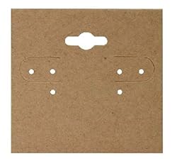 RJ Display- Plain Kraft Hanging Earring Cards