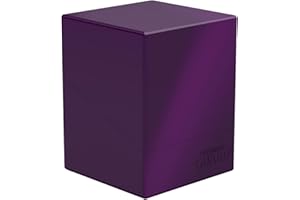 Ultimate Guard Boulder Solid 100+, Deck Case for 100 Double-Sleeved TCG Cards, Purple, Secure & Durable Storage for Trading C