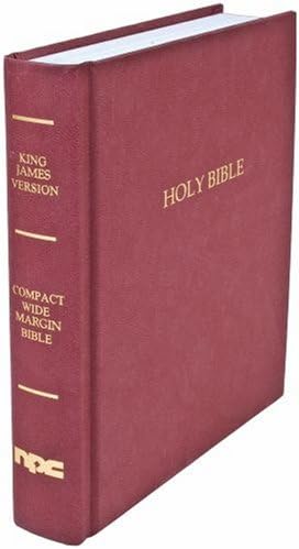 Burgundy Compact Wide Margin Bible King James Version Hardcover – June 27, 2008