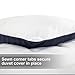 TEKAMON All Season Reversible Queen Comforter Winter Warm Summer Soft Quilted Down Alternative Duvet Insert Corner Tabs, Machine Washable Luxury Fluffy Collection for Hotel, White/Gray