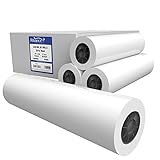 Alliance CAD Paper Rolls, 24" x 150', 96 Bright, 20lb - 4 Rolls Per Carton - Ink Jet Bond Rolls with 2" Core