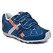 pediped Gehrig Flex Sneaker (Toddler/Little Kid),Night Blue/Orange,25 EU (8.5 M US Toddler)