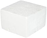 Oasis Supply 747156 Dummy Square Cake, 6" x 6" x 4", White