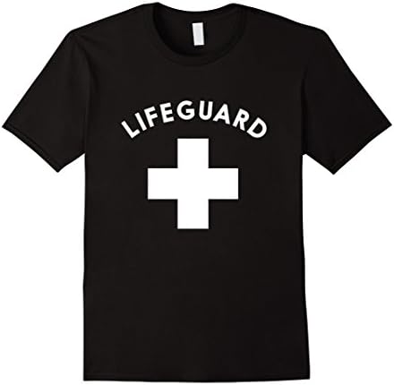 Mens Fancy Dress Lifeguard T-shirt  XL Black
