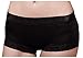 METWAY Women's New Mulberry Silk Lace No Show Panties(XX-Large, Black)