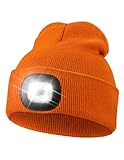 Unisex LED Beanie with Light, Rechargeable Hands