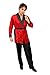 Red Smoking Jacket Adult Costume - Medium