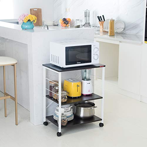 image for Mr IRONSTONE 3-Tier Kitchen Baker's Rack Utility Microwave Oven Stand 