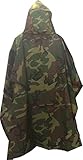 Military Style Ripstop Nylon Poncho Size: 55 x 90