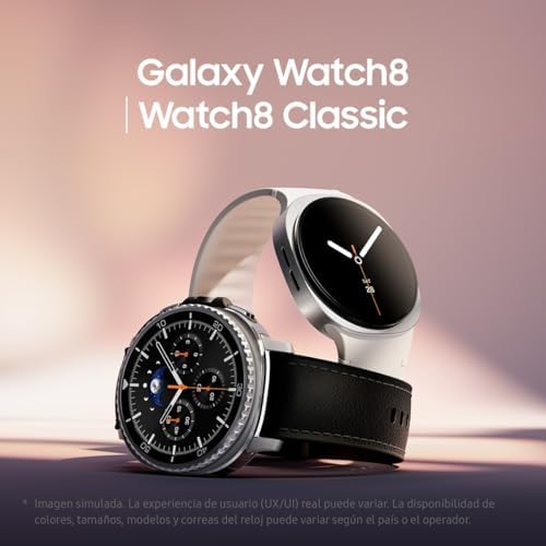 Galaxy Watch8, 40 mm, Bluetooth, Galaxy AI, Smartwatch, Procesador 3 NM, Asistente de Salud y Sueño, Seguimiento Deportivo, Garantía 3 Años + 1 año Extra, Gris Oscuro (Versión Española)