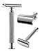 Perfecto Professional Double Edge (DE) Safety Razor for Men. Long Handle for Comfortable Wet Shaving|Stylish Luxury Chrome Finish|Enjoy The Closest Shave with Zero Irritation. Perfect Gift for Him