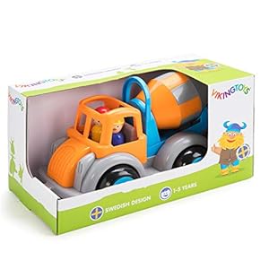 Viking Toys Silent Safe Plastic Jumbo Cement Truck Indoor and Outdoor Play