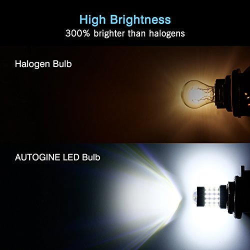 AUTOGINE 4 X 1000 Lumens Super Bright 9-30V 1156 1003 1141 7506 BA15S LED Bulbs 3014 54-EX Chipsets with Projector for Back Up Reverse Lights DRL Turn Signal Lights Tail Brake Lights, Xenon White - Thumbnail 2