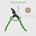 VIVOSUN 8 Inch Premium Bypass Pruning Shears Strong Garden Cutting Tools for Tree Trimmersthumb 2