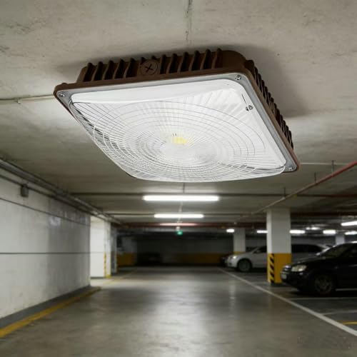 KRLED 120W LED Canopy Light High Bay baloncy Ceiling Light Pack of 2 | Industrial Waterproof Explosion-proof, Outdoor High Bay Gas Station, Equivalent 550W HID/HPS, 16000 Lm 5500K